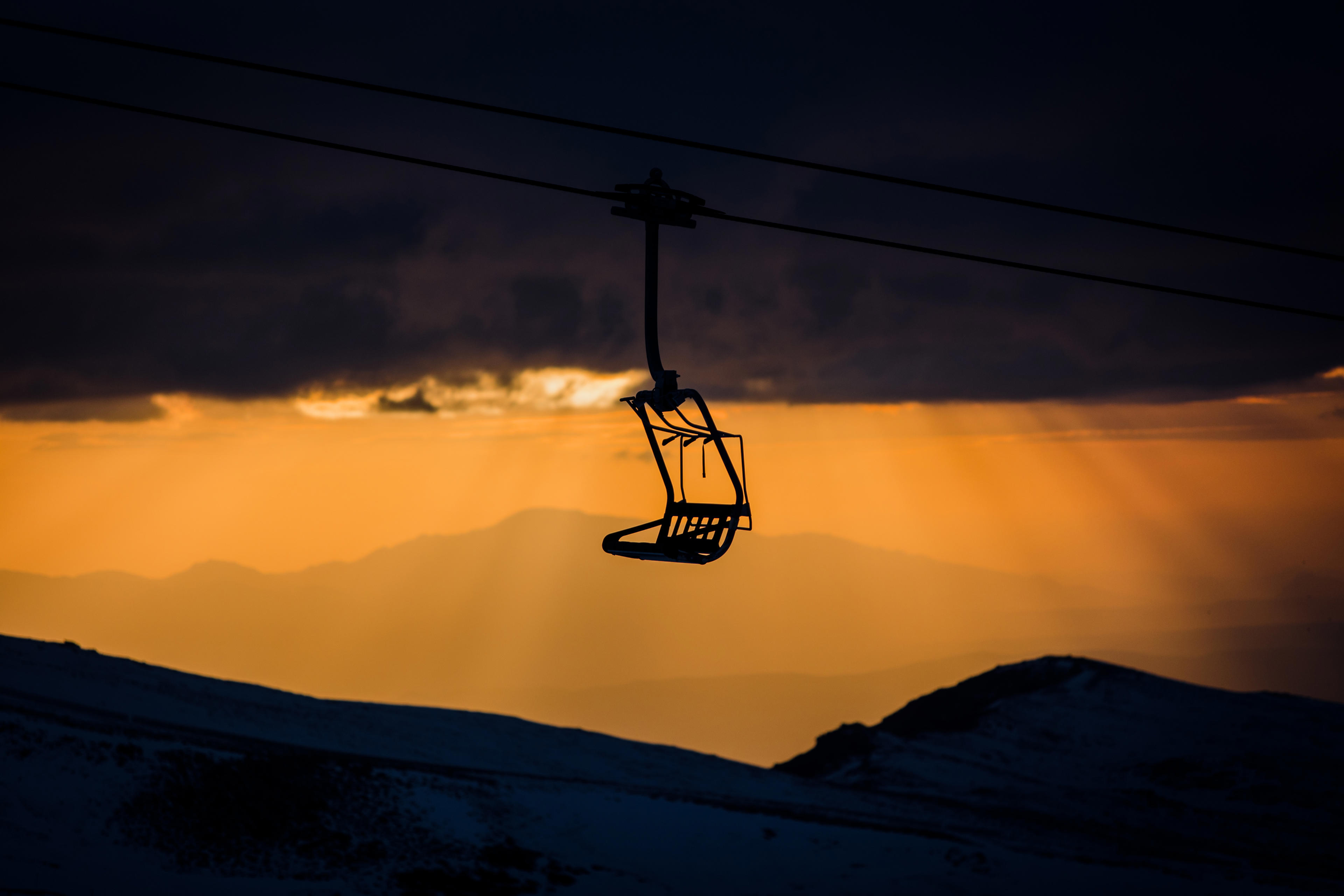 Panoramicas, Maquina Pisapistas, Sunset Sierra Nevada CAR9997