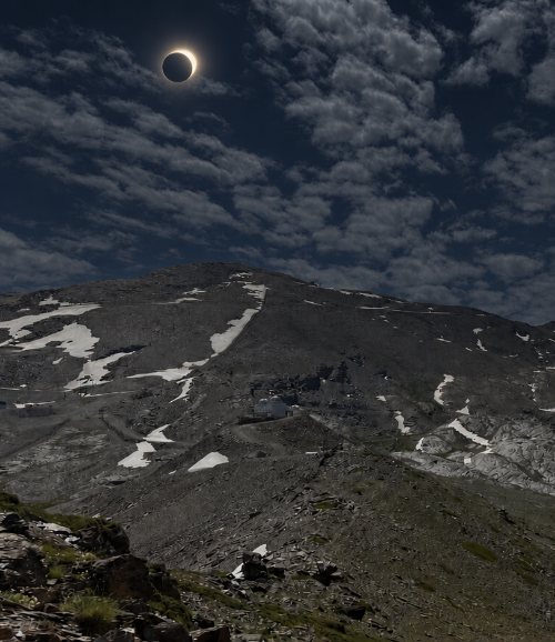 Solar Eclipse Observation in Sierra Nevada