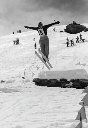 15 Esquiadores Participantes En La Semana Deportiva De 1950. Fot. Juan Vidal Cuenca