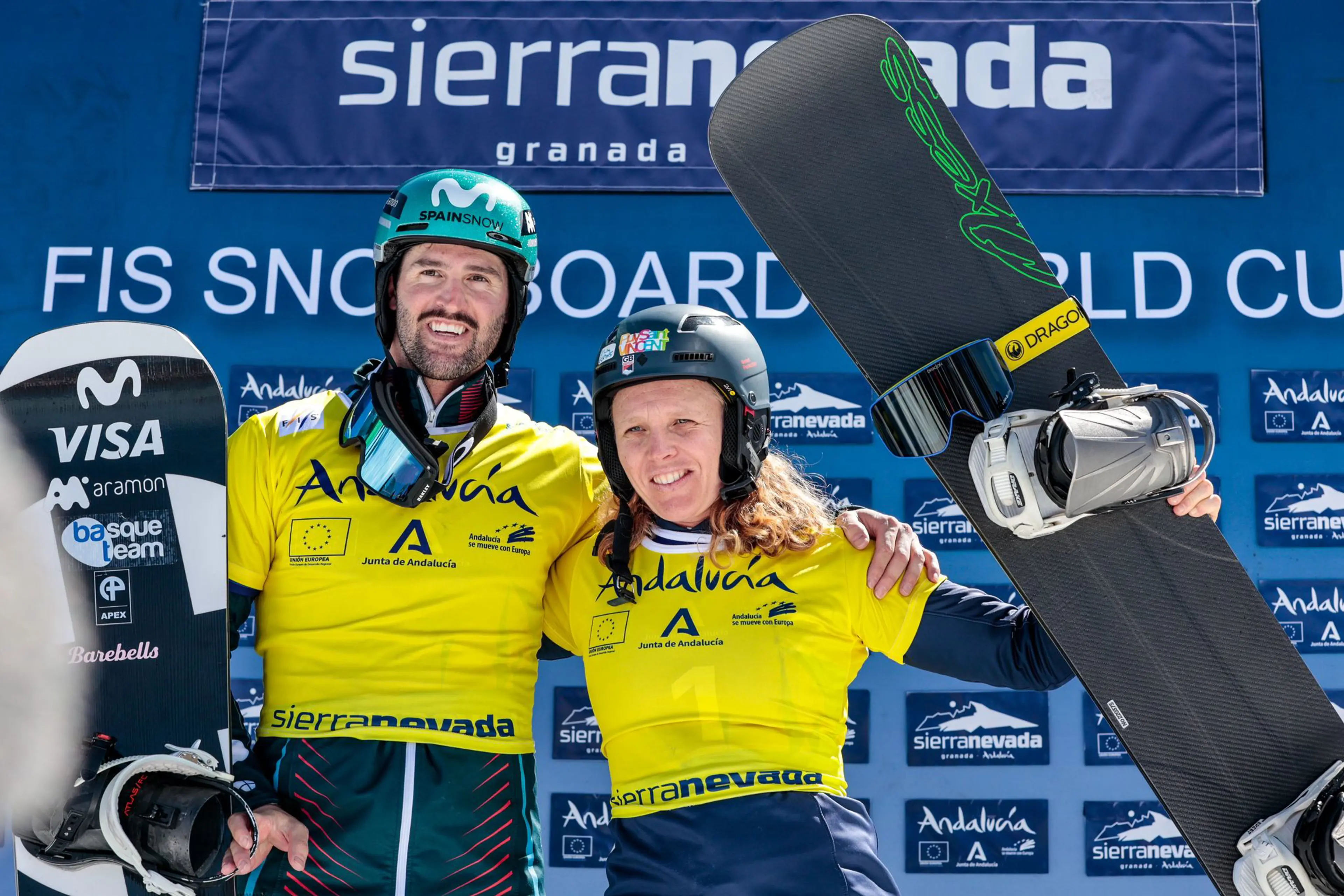Eguibar y Bankes salen de Sierra Nevada líderes de la Copa del Mundo SBX