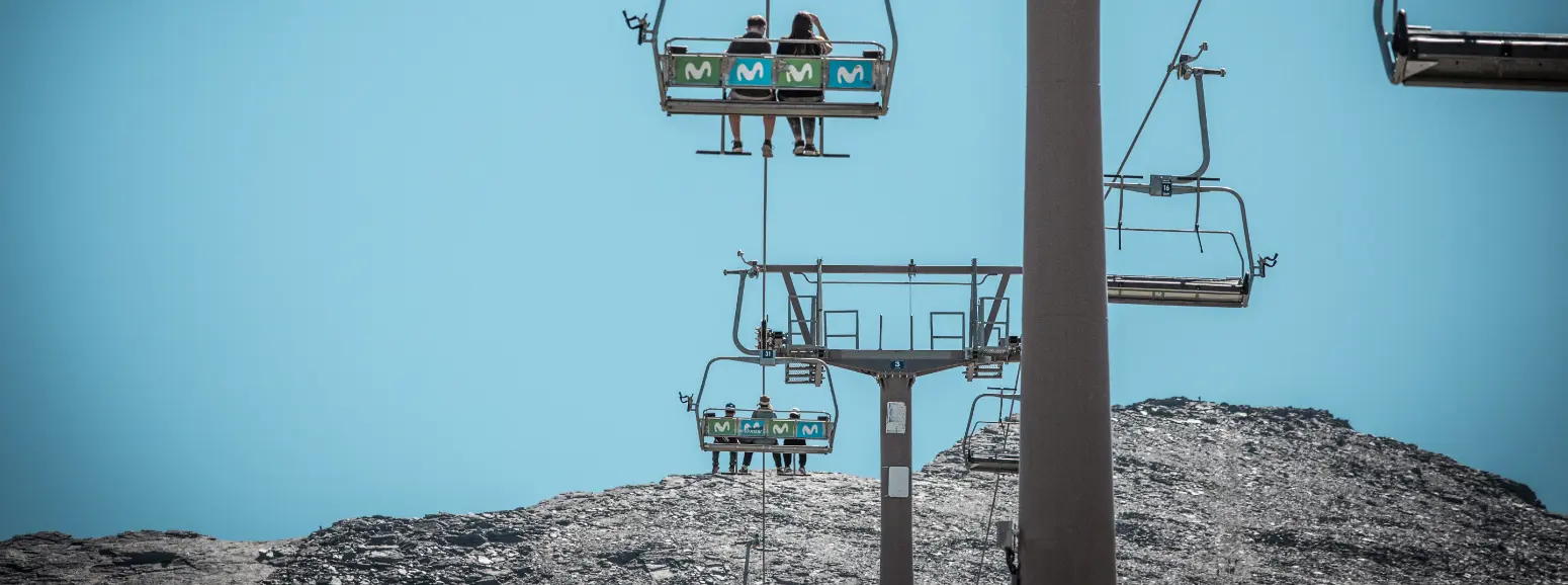 Ski lifts in summer