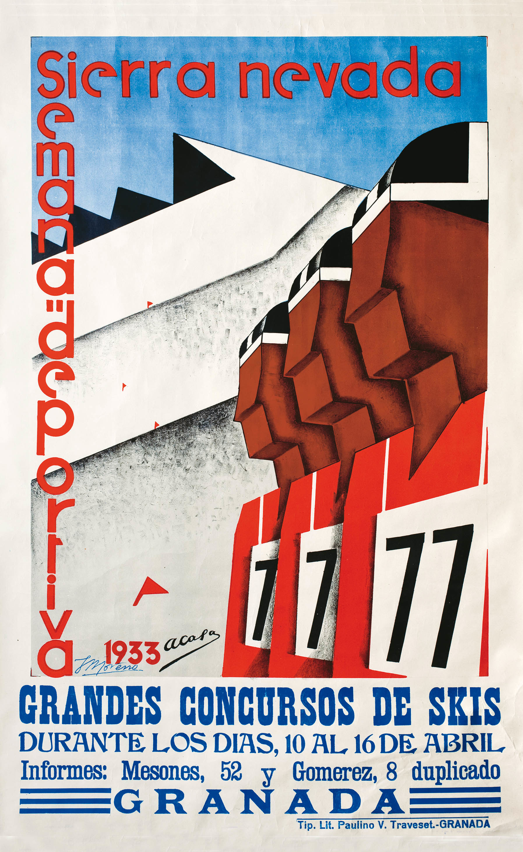 20 Cartel De La Semana Deportiva De 1933 (Fondo José Luís Ventura Velázquez)